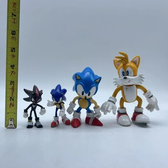 Sonic The Hedgehog Action Figure Toy Lot Of 3 Shadow Sonic Tails Missing Tail - Picture 4 of 4